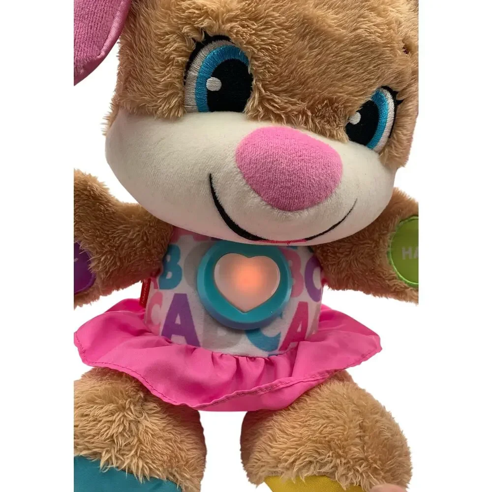 Fisher Price Puppy Laugh And Learn Sis Plush Learning Smart Stages Sounds Works